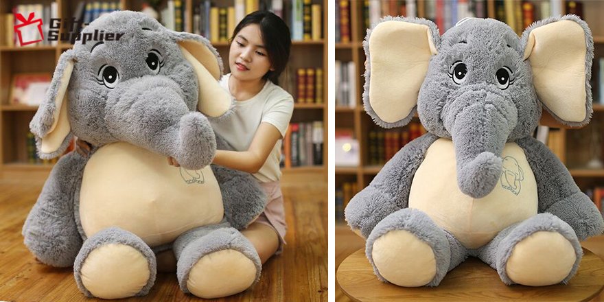 Big elephant stuffed animal emotion management