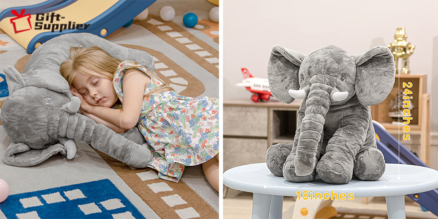 High Quality Throw Pillow Plush Toy Animal Elephant
