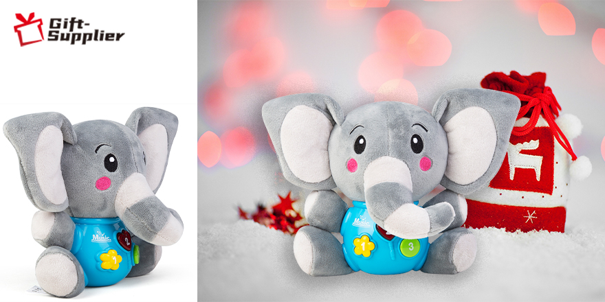Personalised elephant toy as giving gifts