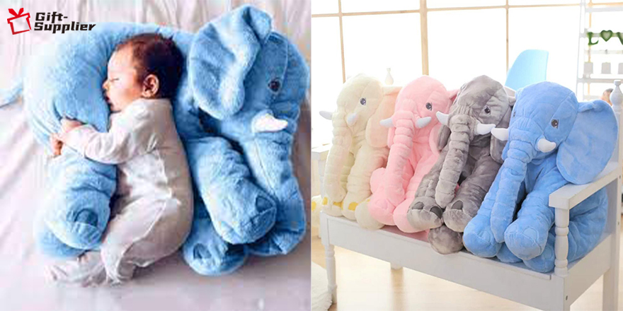 sleeping plush toy elephant pillow