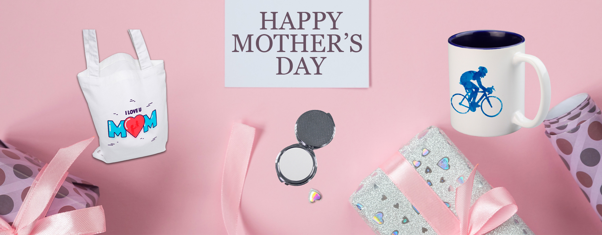 happy mother day and give a beautiful gift to celebrate her