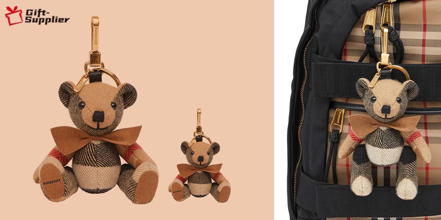 where to buy Burberry teddy bear plush keychain