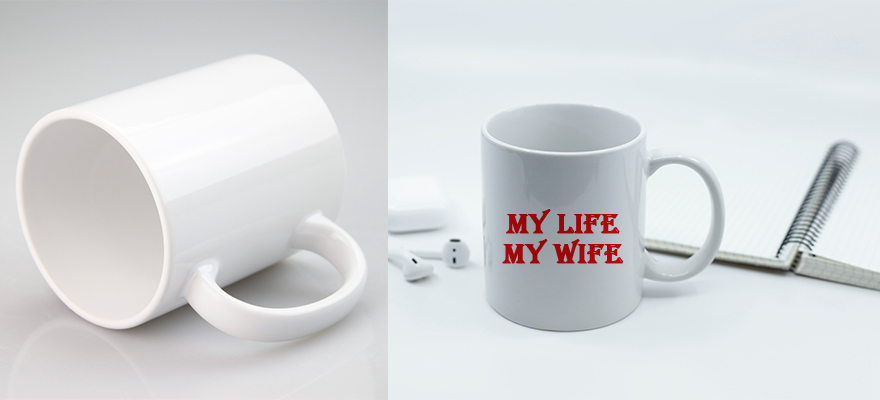 festival gift supplier printed love words custom mug anniversary gifts for couples