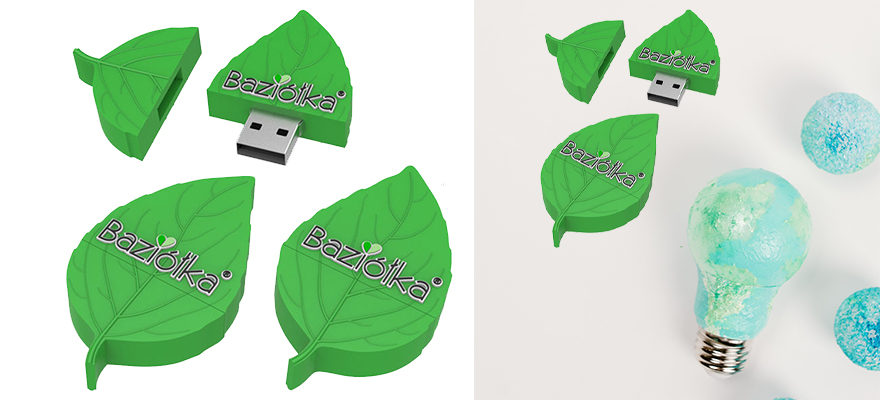 gifts wholesaler PVC soft silicone environmentally Custom USB flash drives earth day products