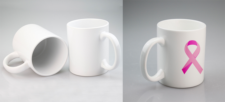 wholesale Custom coffee mug rise breast cancer awareness gifts