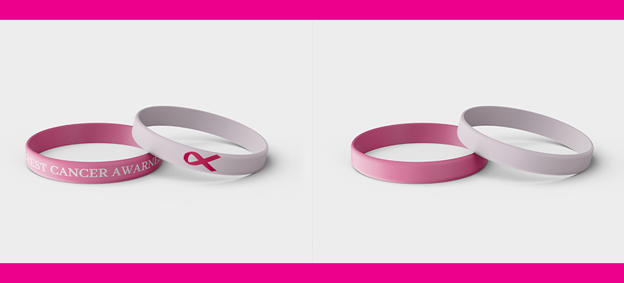 wholesale supplier Custom wristband or bracelet to breast cancer awareness