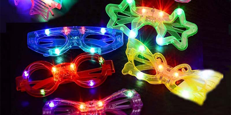 Customized Fake Festive Atmosphere Promotional Gift Glowing Glasses