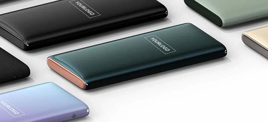 technology power banks multi color smooth surface can be printed with logo