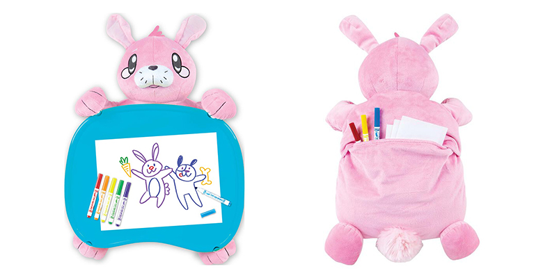 Custom Girl School Bag Pink Plush Toy