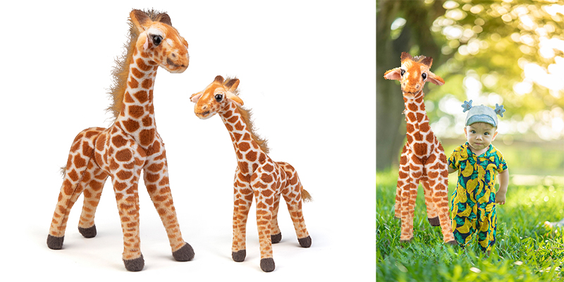 Custom simulation giraffe animal plush toy