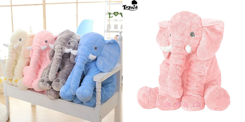 New Large Size Different Colors Elephant Plush Toy Wholesale