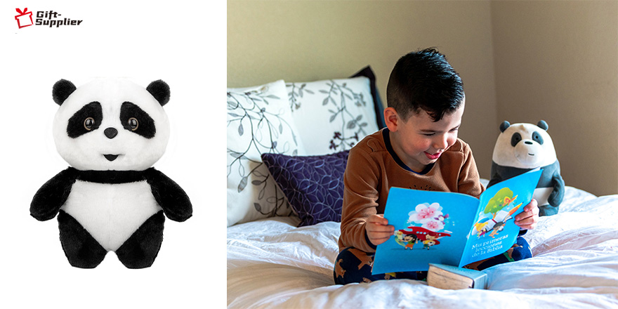 Talking Panda language learning function plush toy