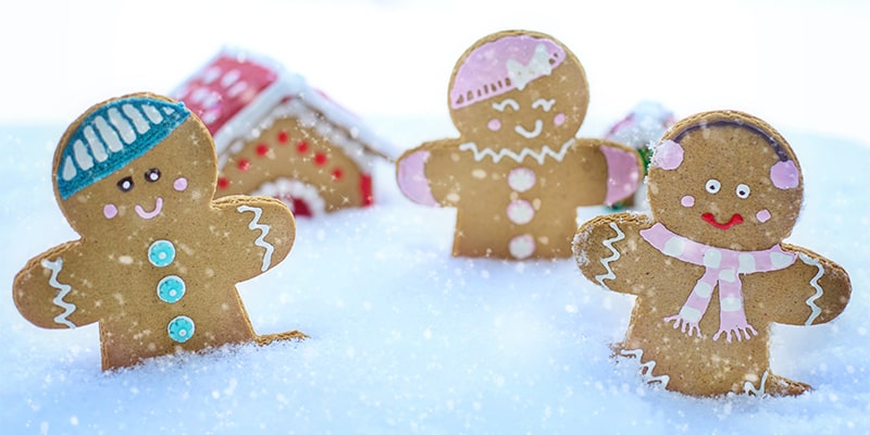Simulation Snowman Shape Biscuit Decorations