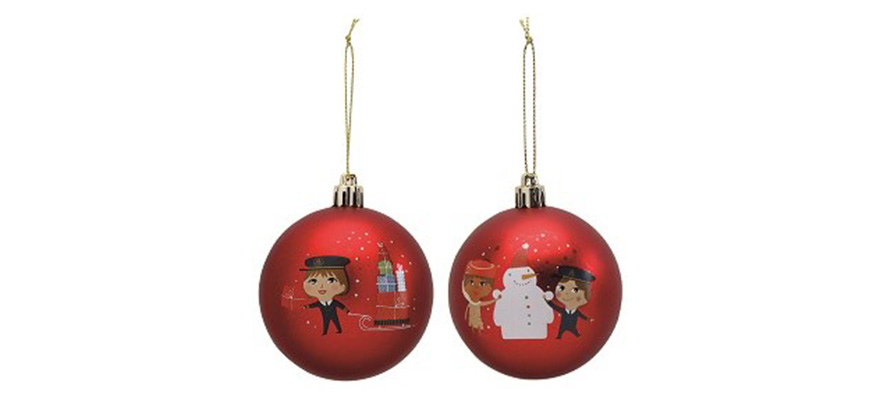Emirates airlines customized gifts Christmas Baubles best corporate christmas gifts