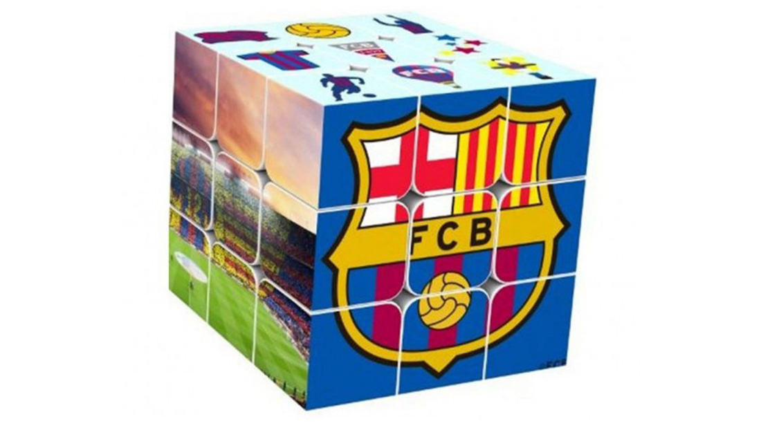 FC Barcelona Rubik Cube with logo brandbest gift company