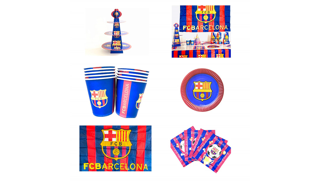 FC Barcelona birthday party supplies company holiday gift ideas