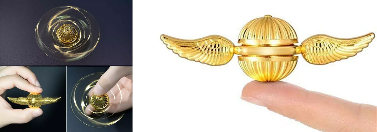 Golden Gyro Ball Fidget Spinner Toys