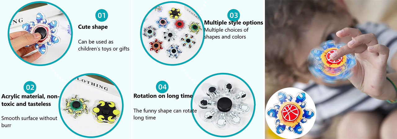 how-to-customized-Acrylic-Hand-Spinner-Anime-Running-Stress-Relief