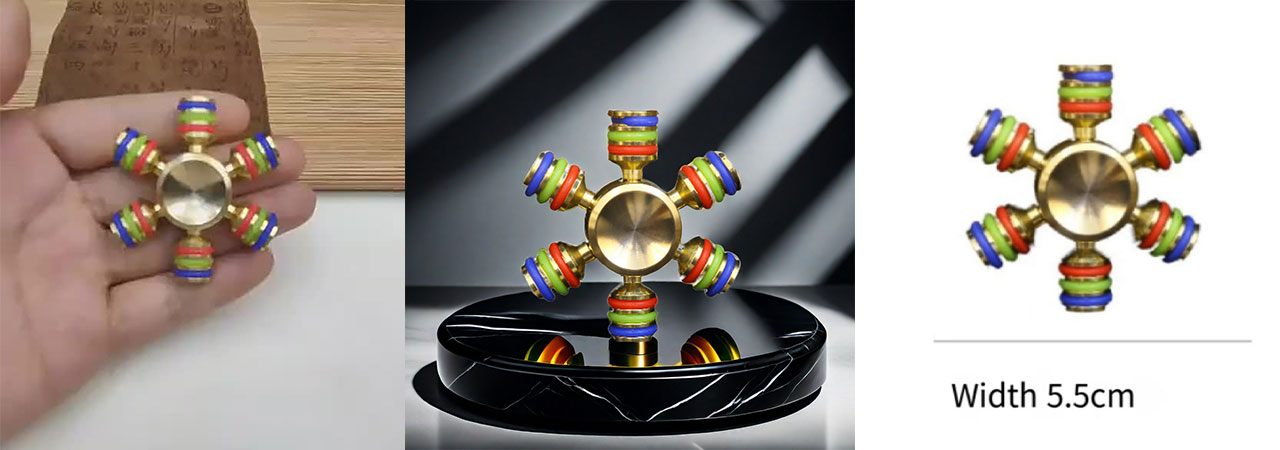 wy-choose-Arm-Fidget-Spinner-Bullet-Gourd-Pure-Brass-Solid