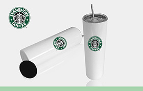 Starbucks coffee cup logo custom promotional product straw