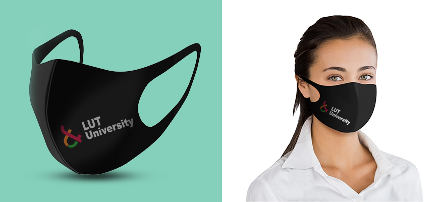 gift idea with logo fabric mask