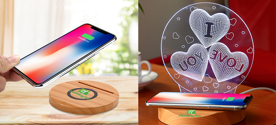 Wireless Charger Erfolgreicher Koffer mit individuellem Werbegeschenk