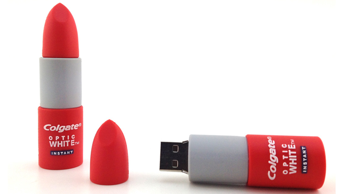 colgate manufacturer custom lipstick pvc usb corporate logo gifts