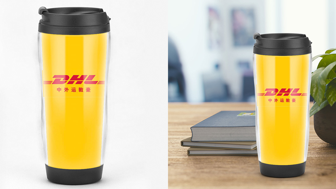 dhl express plastic water bottle promotional Gifts