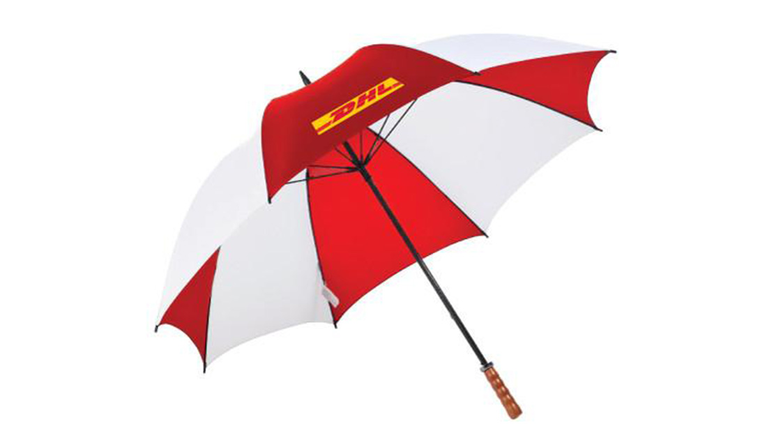 wholesale gift items online Outdoor umbrella printing DHL logo
