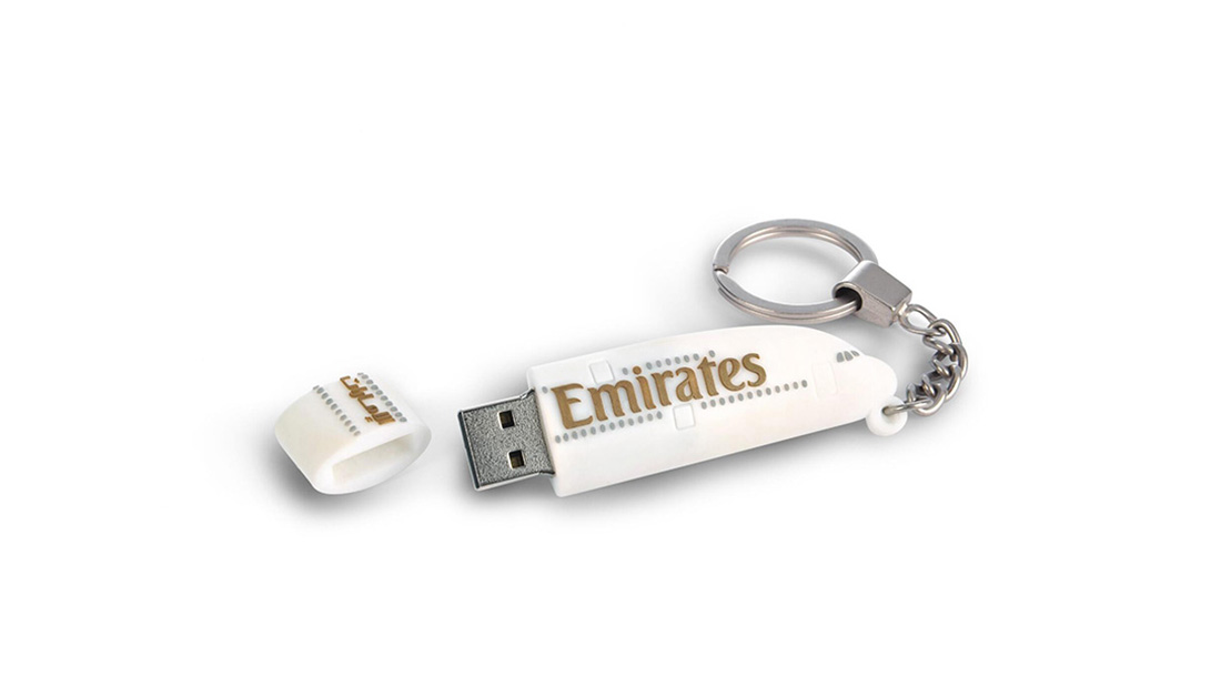emirates airways customized pen drive personalized corporate gifts for employees
