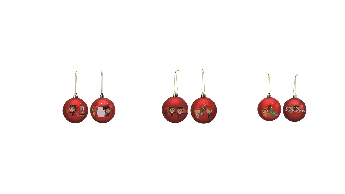 emirates logo christmas baubles corporate christmas ornaments