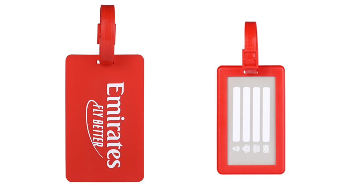 emirates logo red luggage tag small business birthday gifts