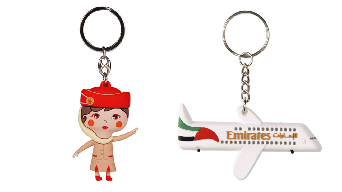 fly emirates logo little travellers aircraft keyring gifts small business