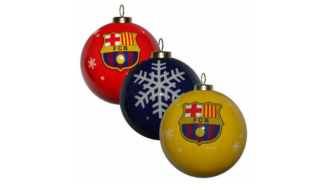 barcelona match christmas ornament personalised corporate christmas gifts