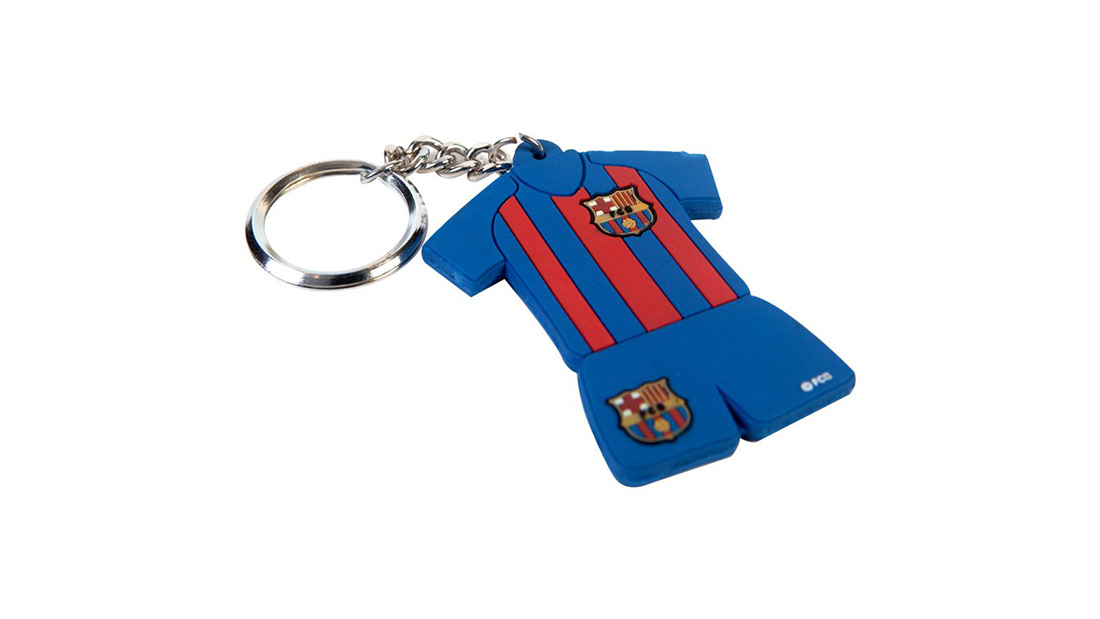 barcelona soccer jersey rubber keychain unique wholesale items to sell