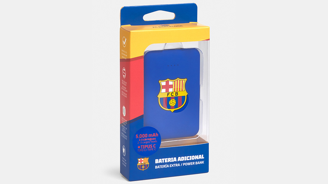 fc barcelona gift power bank personalized giveaway items