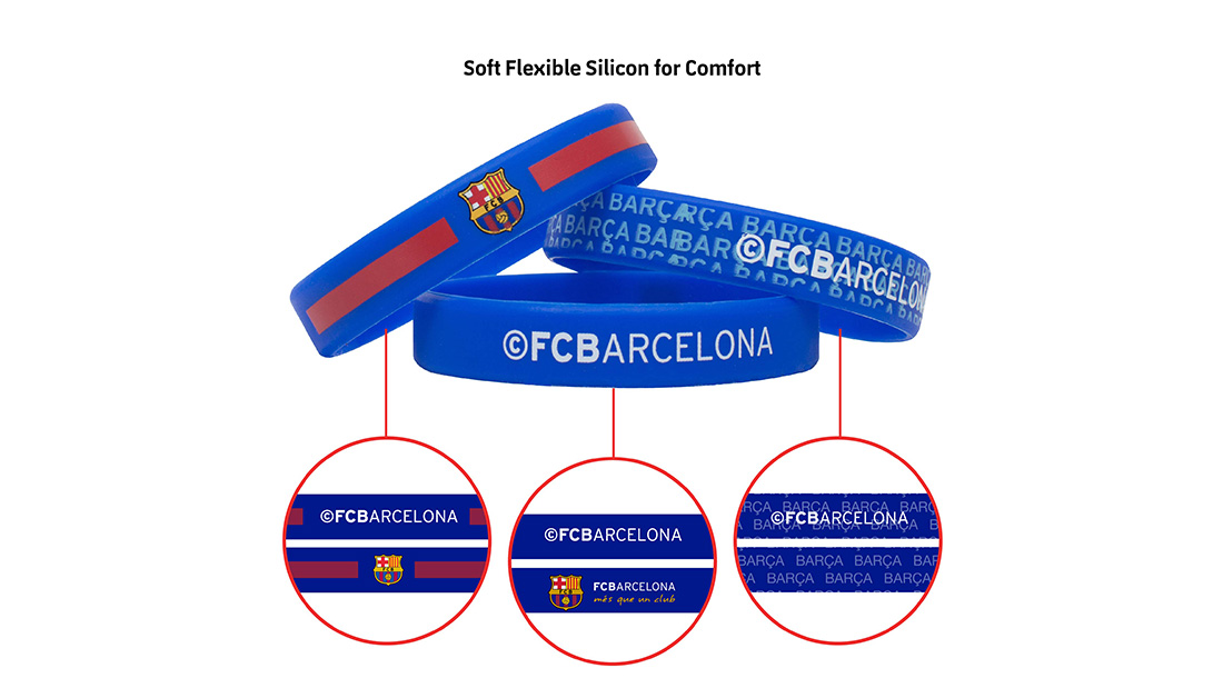 fc barcelona shop silicone bracelet good promotional items to give away