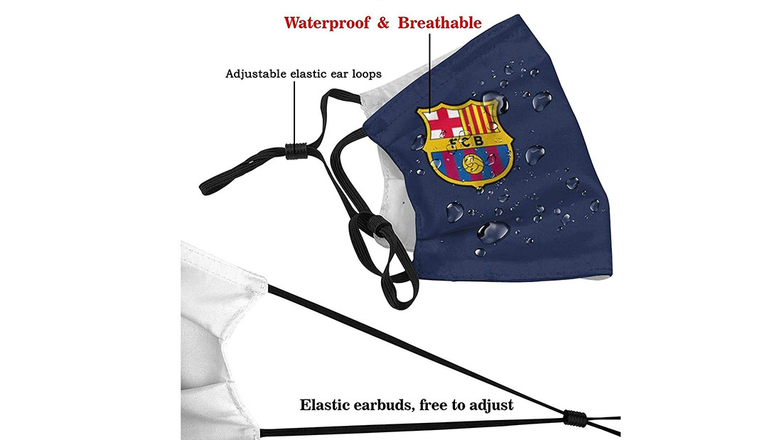 sports barcelona adjustable earloop face cover corporate gifts for employees