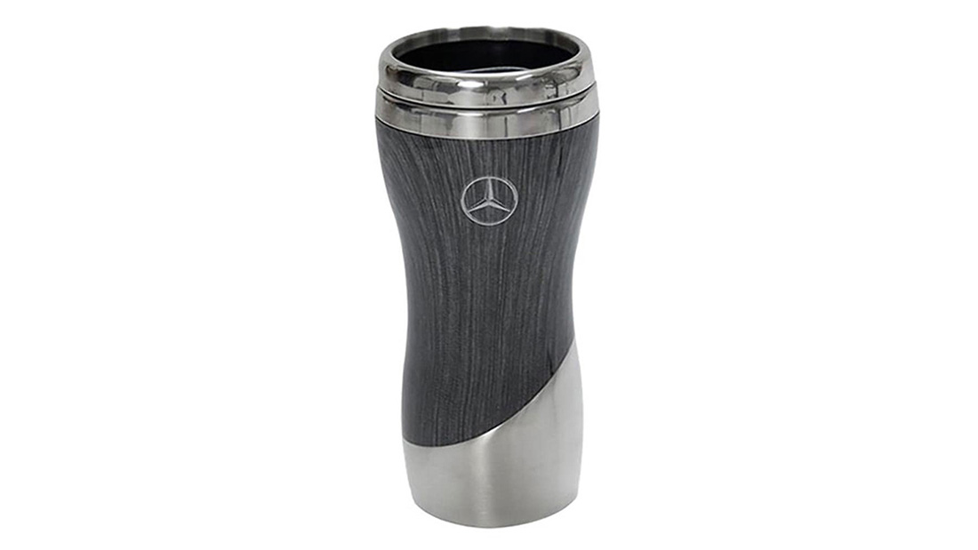 mercedes logo double wall stainless stell coffee trumbler best corporate giveaways