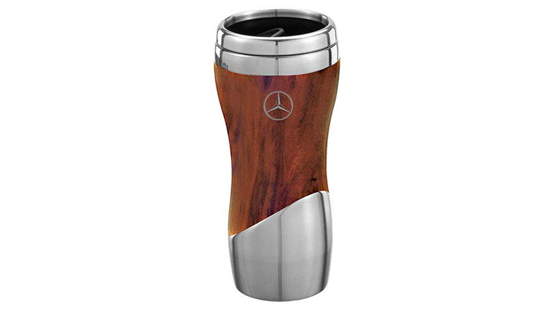 mercedes logo double wall stainless stell coffee trumbler corporate giveaways 2021