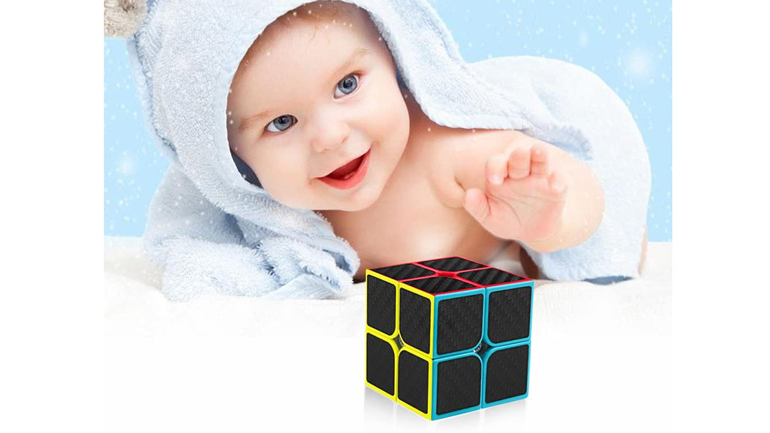 OEM FACTORY eco friendly corporate gifts Carbon Fiber Rubik's Cube 2x2 for children