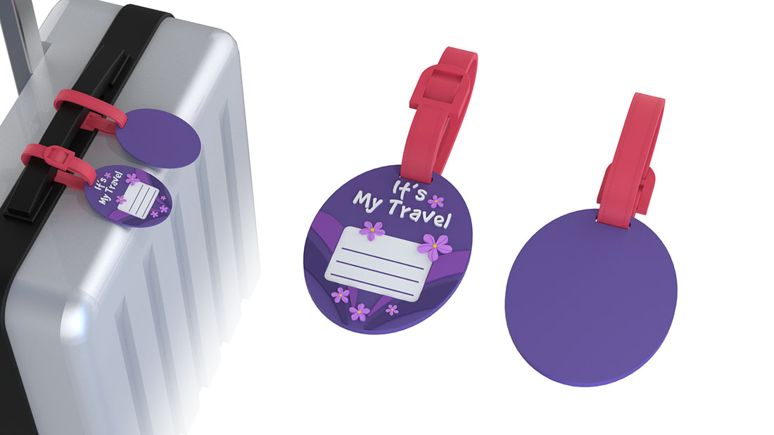 fashion pvc luggage tag Wholesale PVC Promotion Travel Gift Ideas