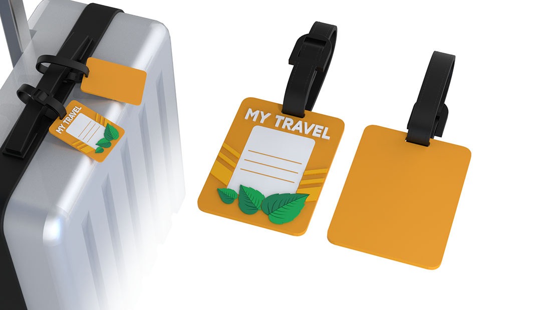 promotional luggage tags Wholesale PVC Promotion Travel Gift Ideas