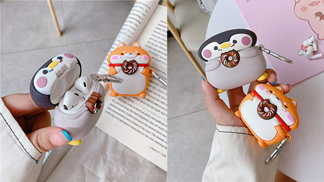 cartoon simba Inu penguin airpod rubber covers business giveaway items
