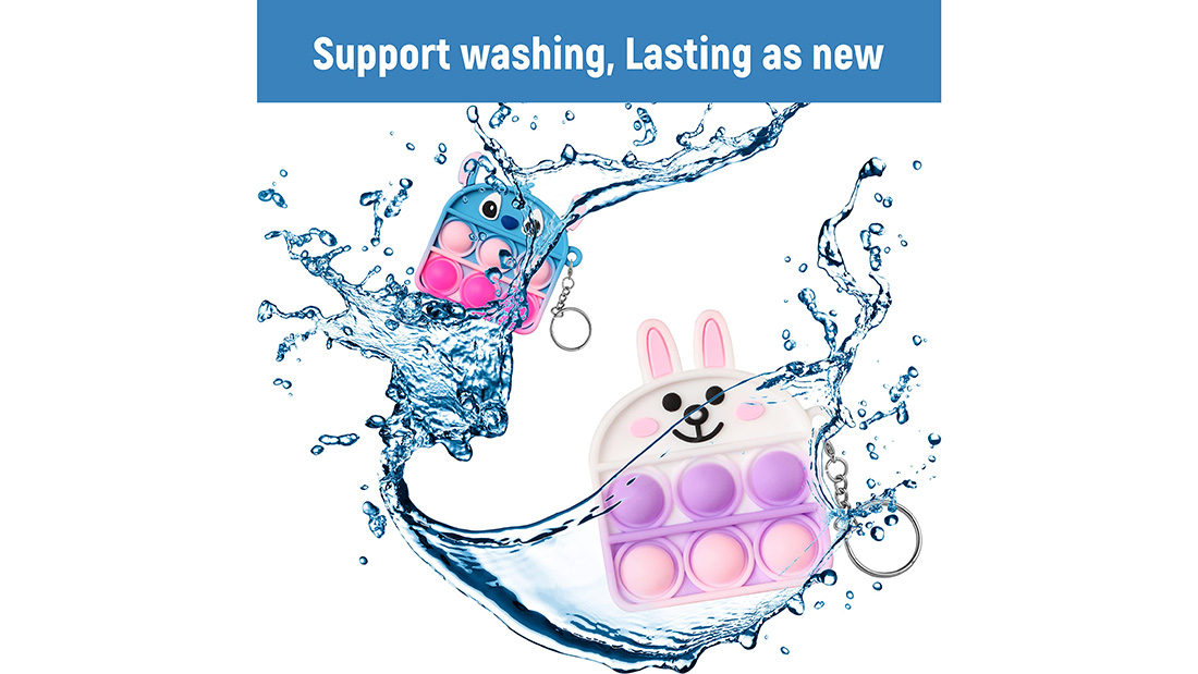 Creative Stress Relief stitch rubber keychain maker online gift items for corporate clients