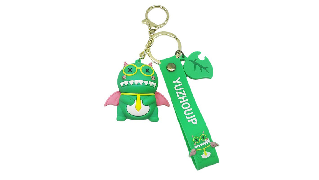 animals style cartoon dinosaur custom pvc keychain unique gifts