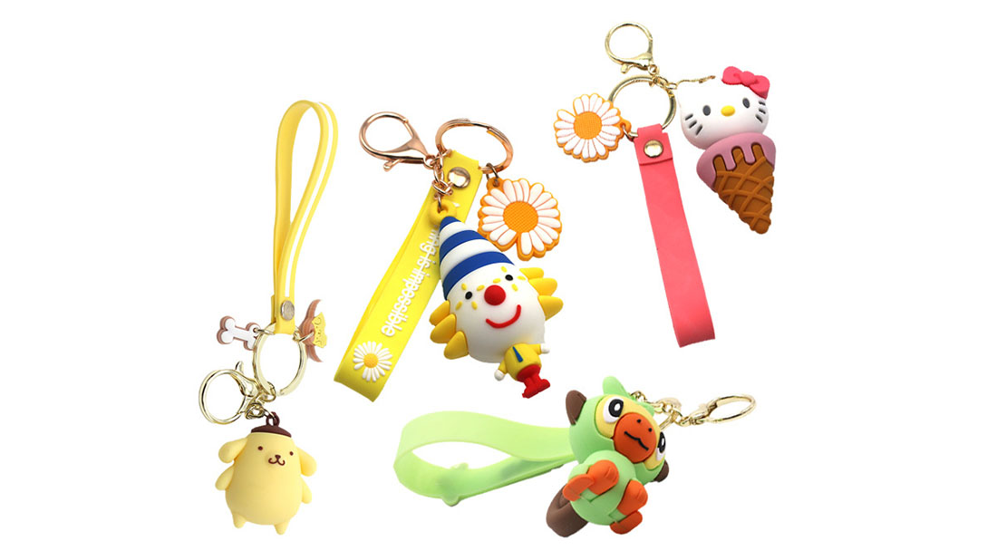 whole sale cute key ring promo gifts for friends