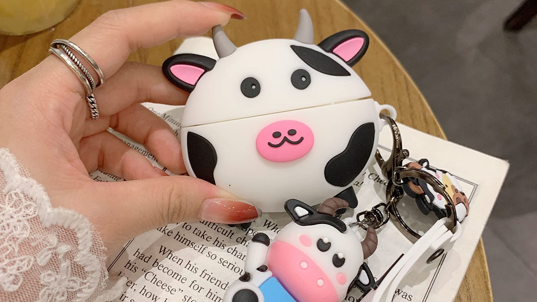 milk cow small cool airpod pro cases unique corporate giveaways