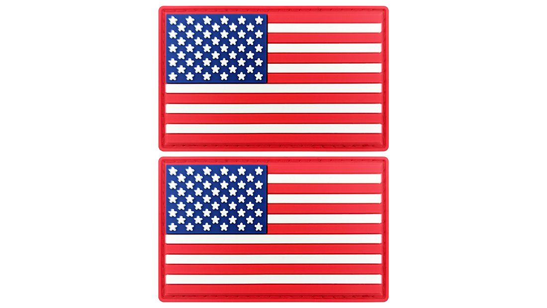 American flag soft pvc patches bright ideas gift shop