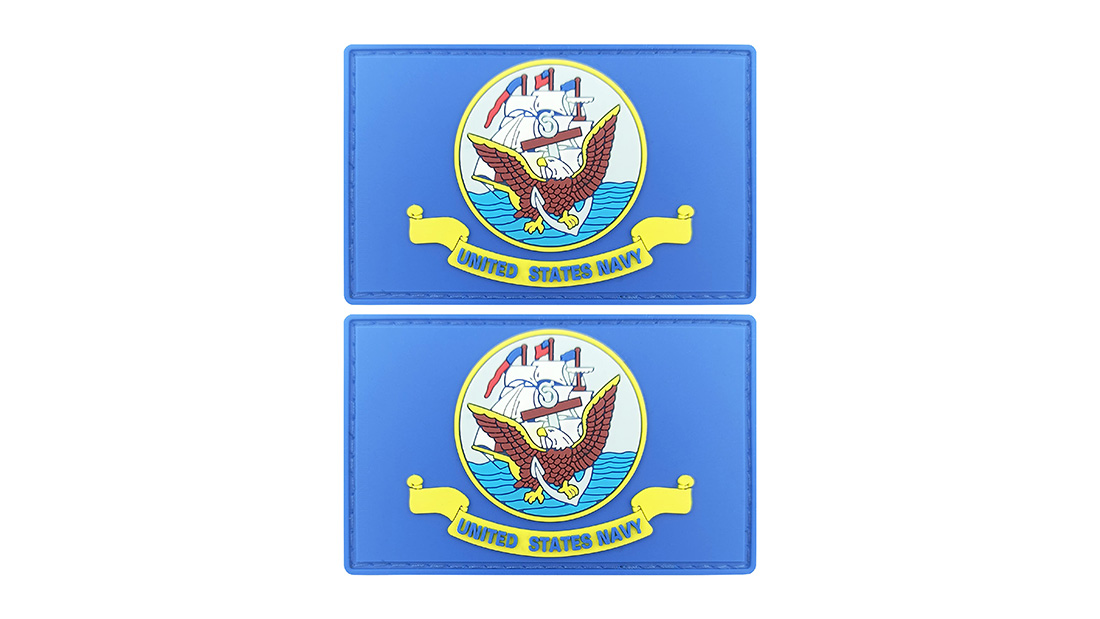 Navy flag custom 3d pvc patches giftware stores